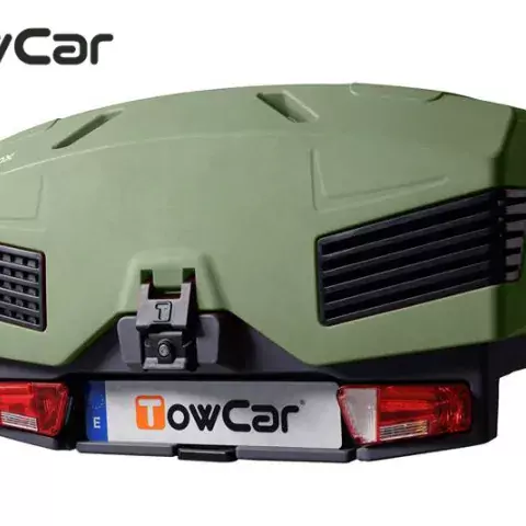 Obrázok TowCar TowBox EVO zelený, na ťažné zariadenie